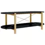 VIDAXL Table basse Noir 110x48x40 cm Bois d'ingenierie