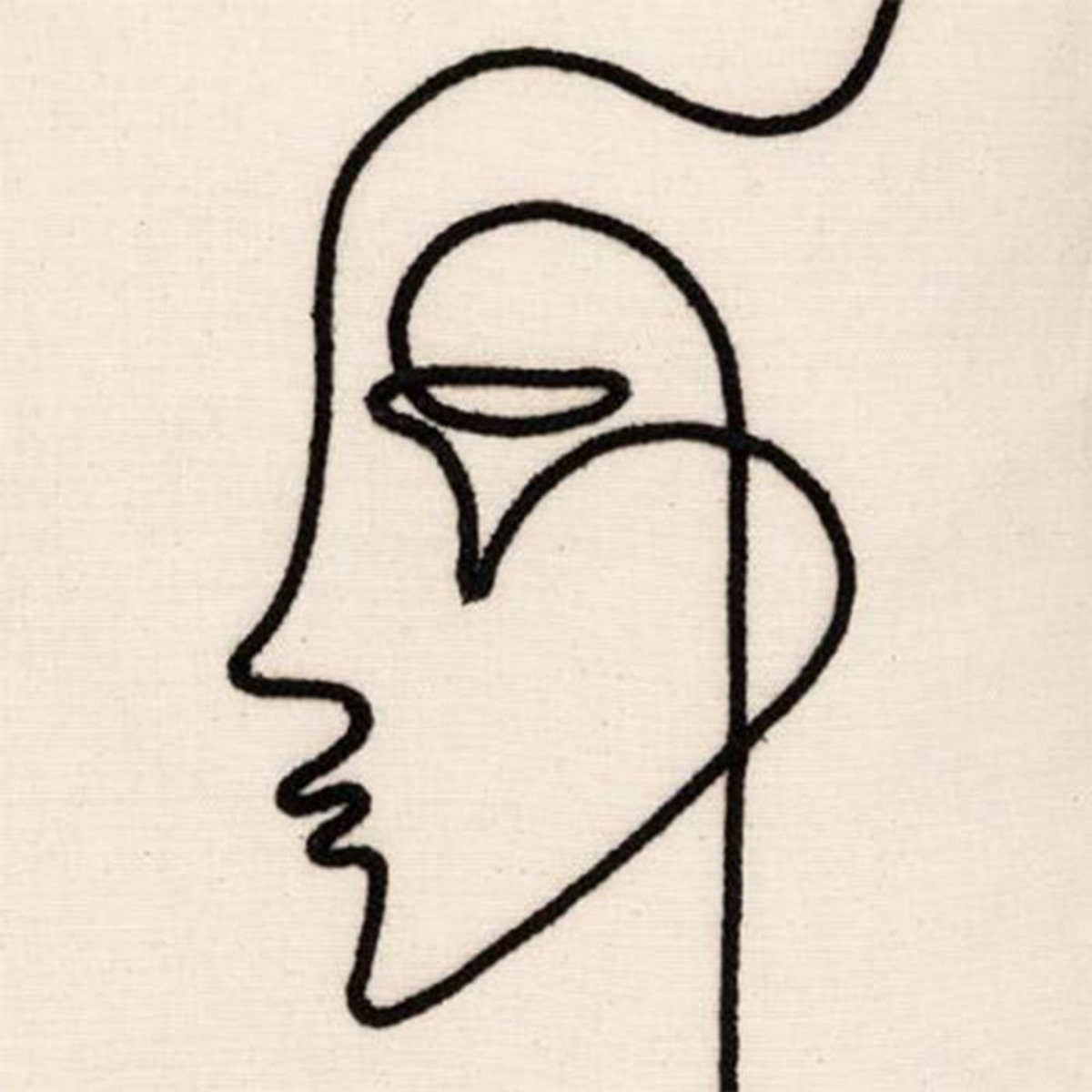 ATMOSPHERA Housse de Coussin Déco  Corde  40x40cm Ivoire