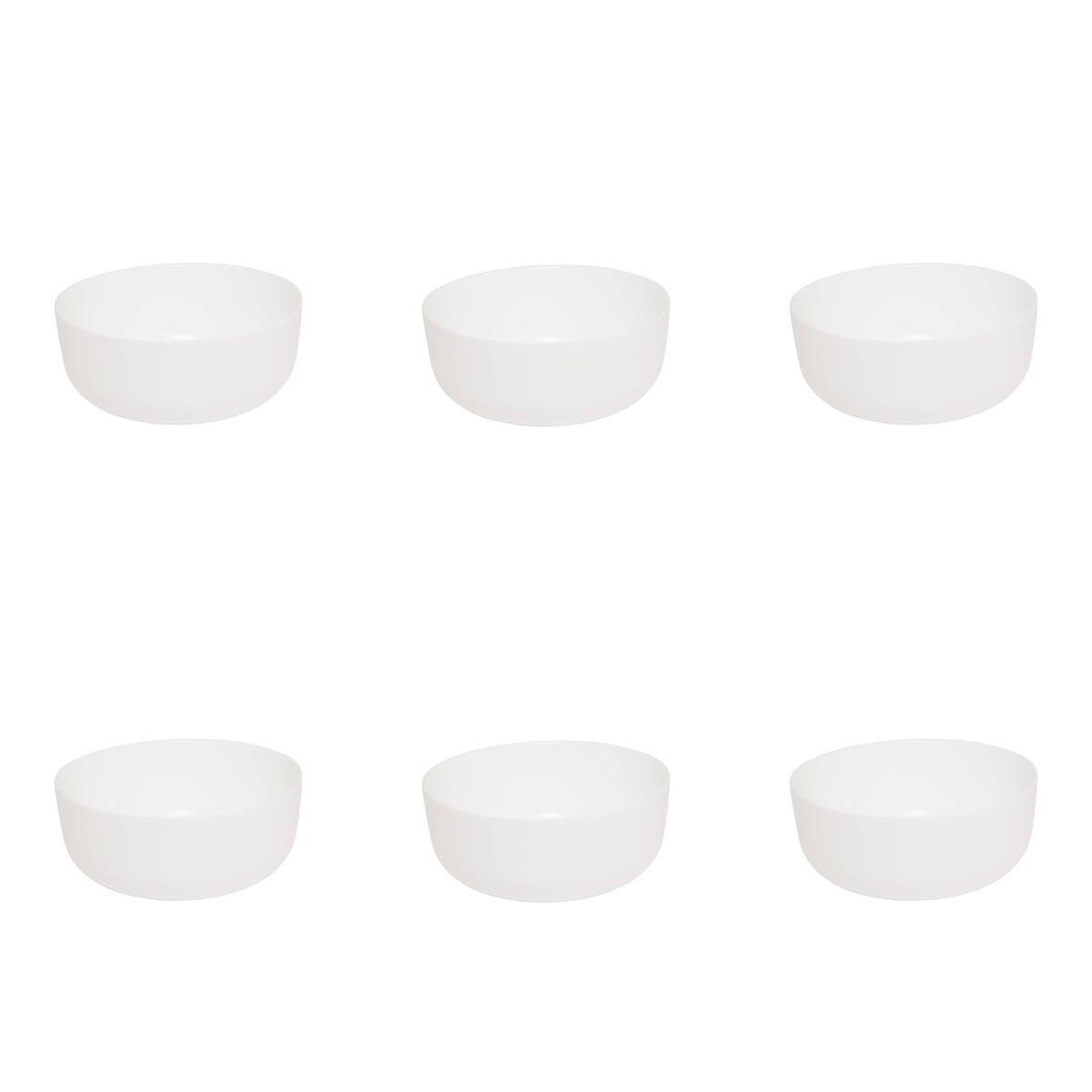 SECRET DE GOURMET Lot de 6 coupelles  mathilde  10cm blanc