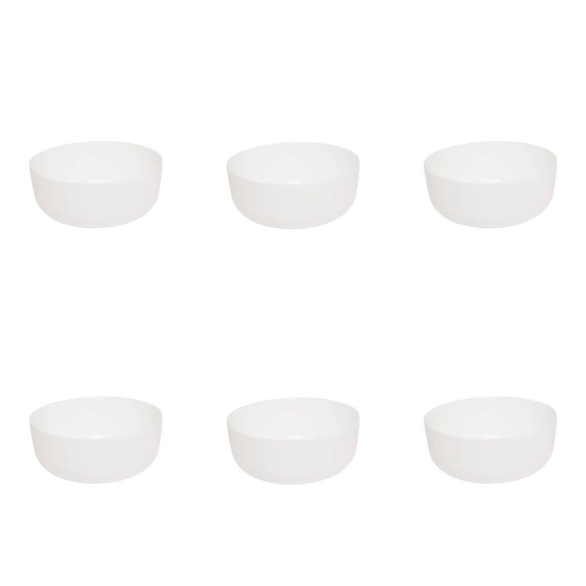 SECRET DE GOURMET Lot de 6 Coupelles  Mathilde  10cm Blanc