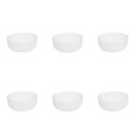 SECRET DE GOURMET Lot de 6 Coupelles  Mathilde  10cm Blanc