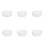 Voir la diapositive 1 : SECRET DE GOURMET Lot de 6 Coupelles  Mathilde  10cm Blanc