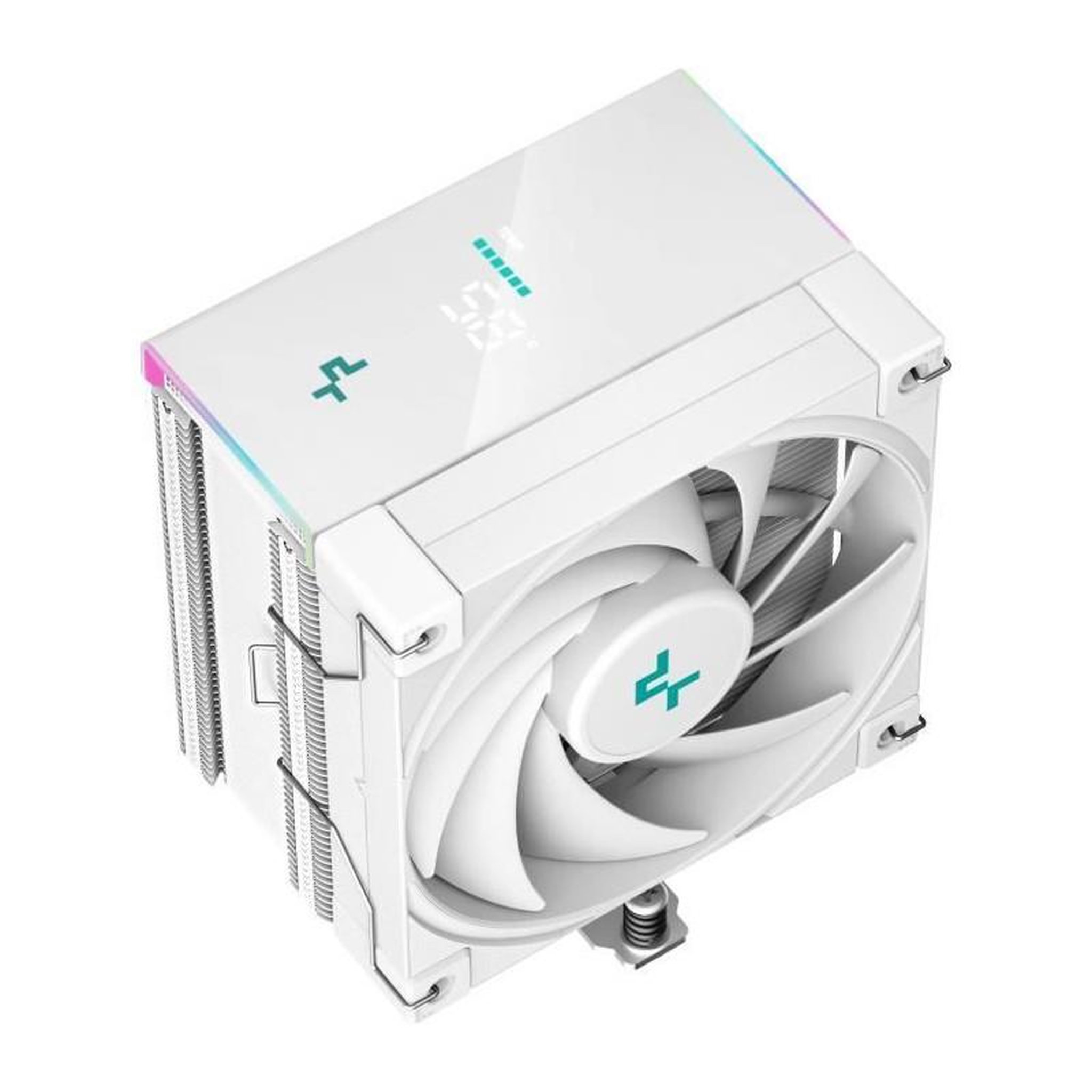 Voir la diapositive 2 : Deepcool DEEPCOOL - AK500S Digital (Blanc) - Ventirad CPU - 1x120mm - ARGB - Afficheur Digital