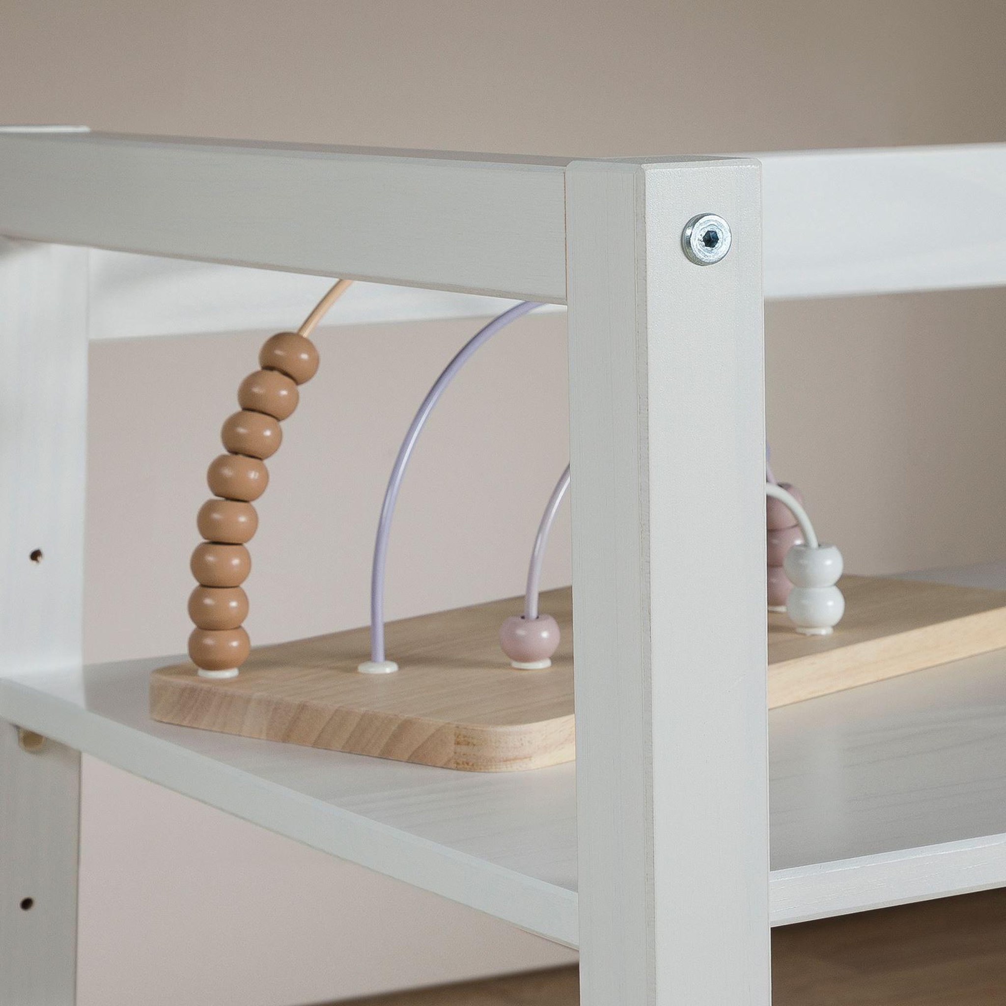 Voir la diapositive 4 : IDIMEX Bureau enfant SUZA réglable en hauteur en pin
