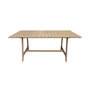 Voir la diapositive 2 : SWEEEK Table de jardin bois d'acacia naturel 8 places - Aroha