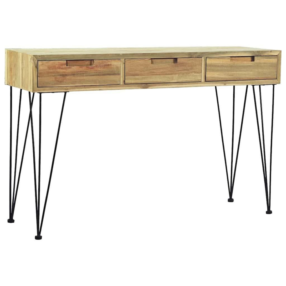 VIDAXL Table console 120x35x76 cm Teck massif