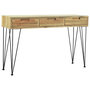 Voir la diapositive 3 : VIDAXL Table console 120x35x76 cm Teck massif