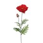  Fleur Artificielle  Coquelicot  70cm Rouge