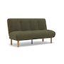 Voir la diapositive 4 : BEST MOBILIER Soan - banquette 2 places convertible clic-clac en velours texturé