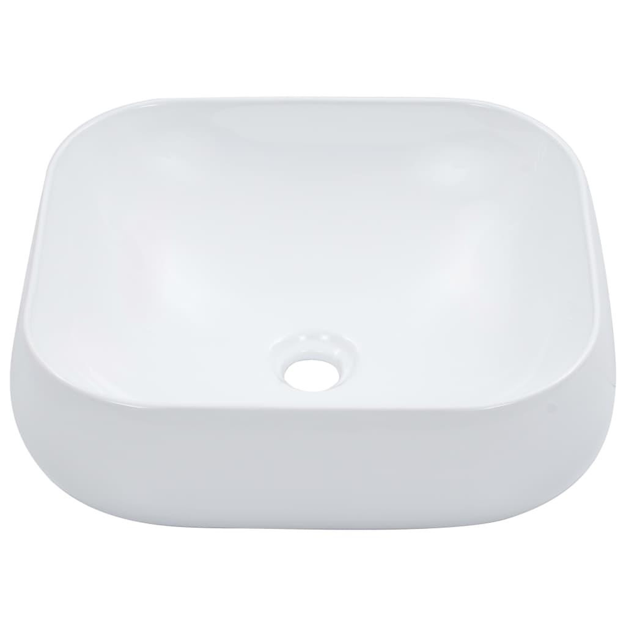 Voir la diapositive 2 : VIDAXL Lavabo 44,5 x 39,5 x 14,5 cm Ceramique Blanc