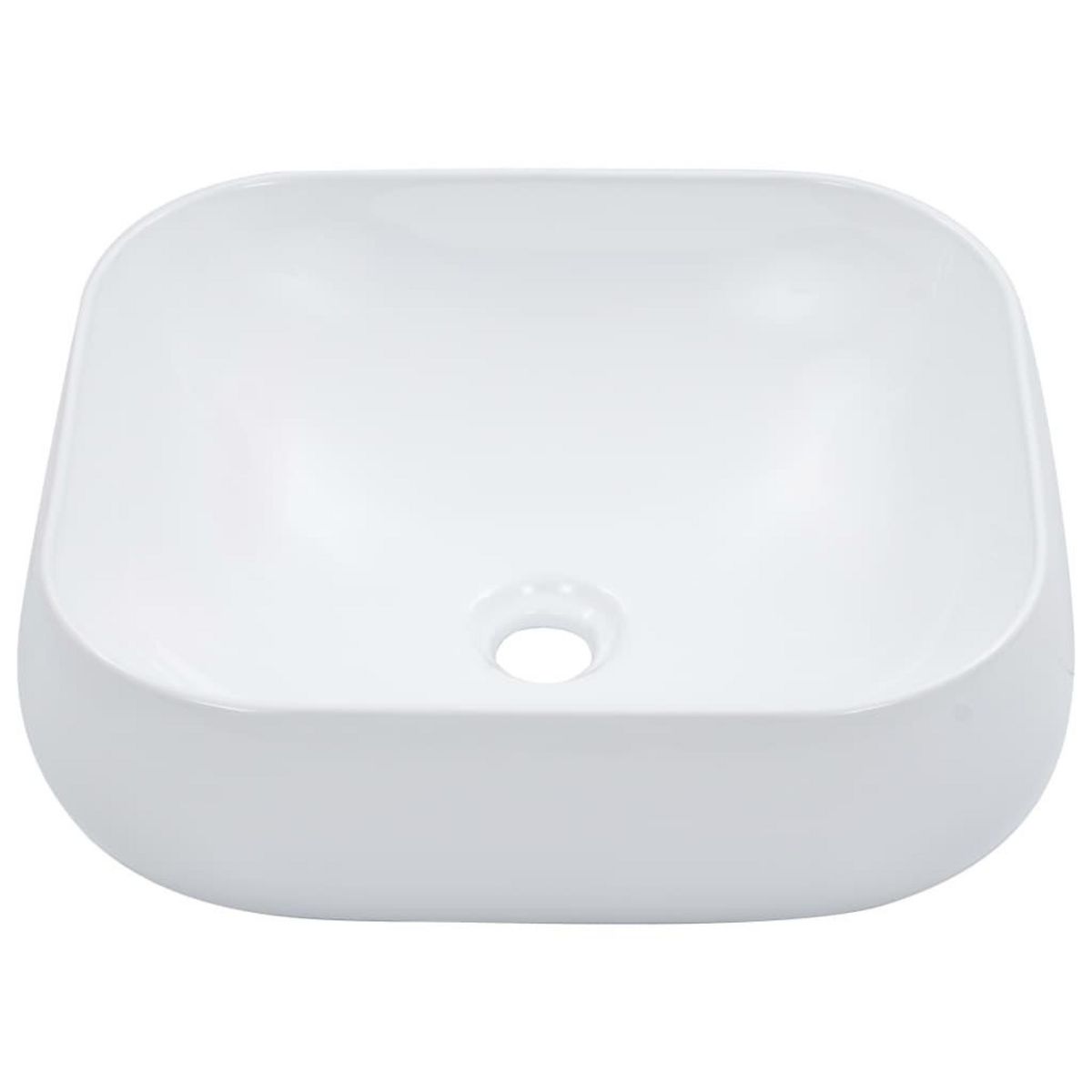 VIDAXL Lavabo 44,5 x 39,5 x 14,5 cm Ceramique Blanc