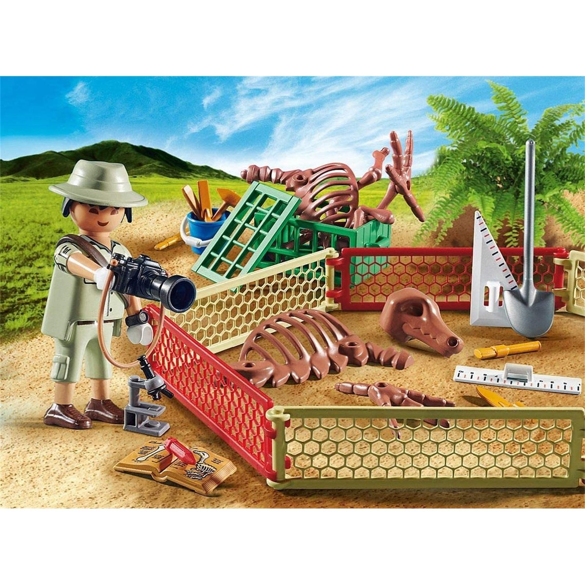 Voir la diapositive 2 : PLAYMOBIL Dinos Paléontologue Coffret cadeau