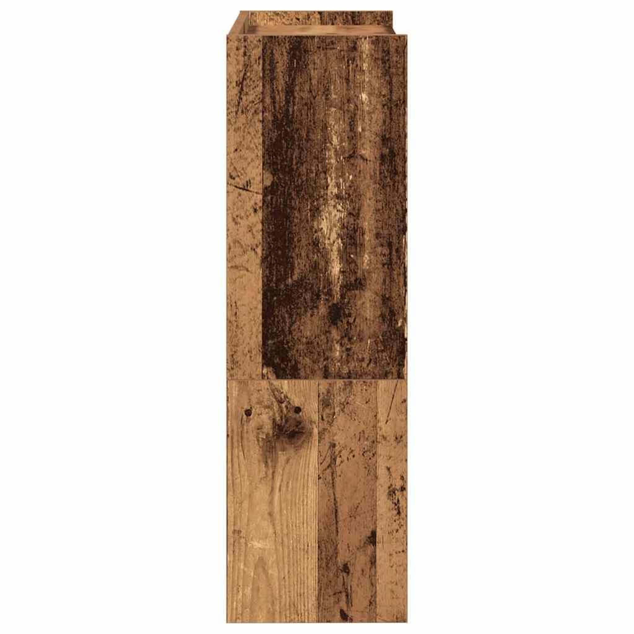 Voir la diapositive 5 : VIDAXL Etagere a chaussures vieux bois 60x25x81 cm bois d'ingenierie
