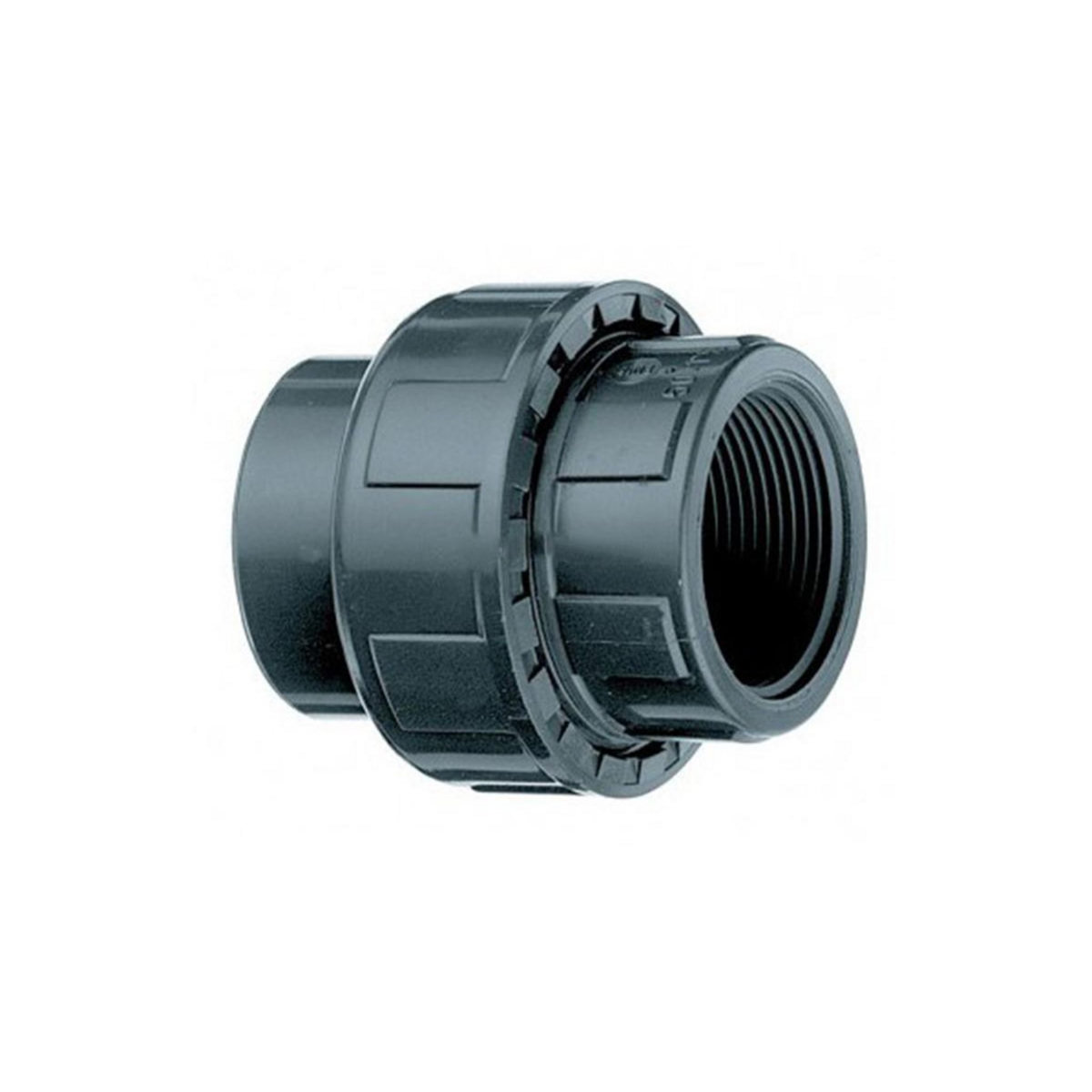 JARDIDECO Union mixte 3 pièces PVC pression femelle/taraudé 63 x 2  - Fitt