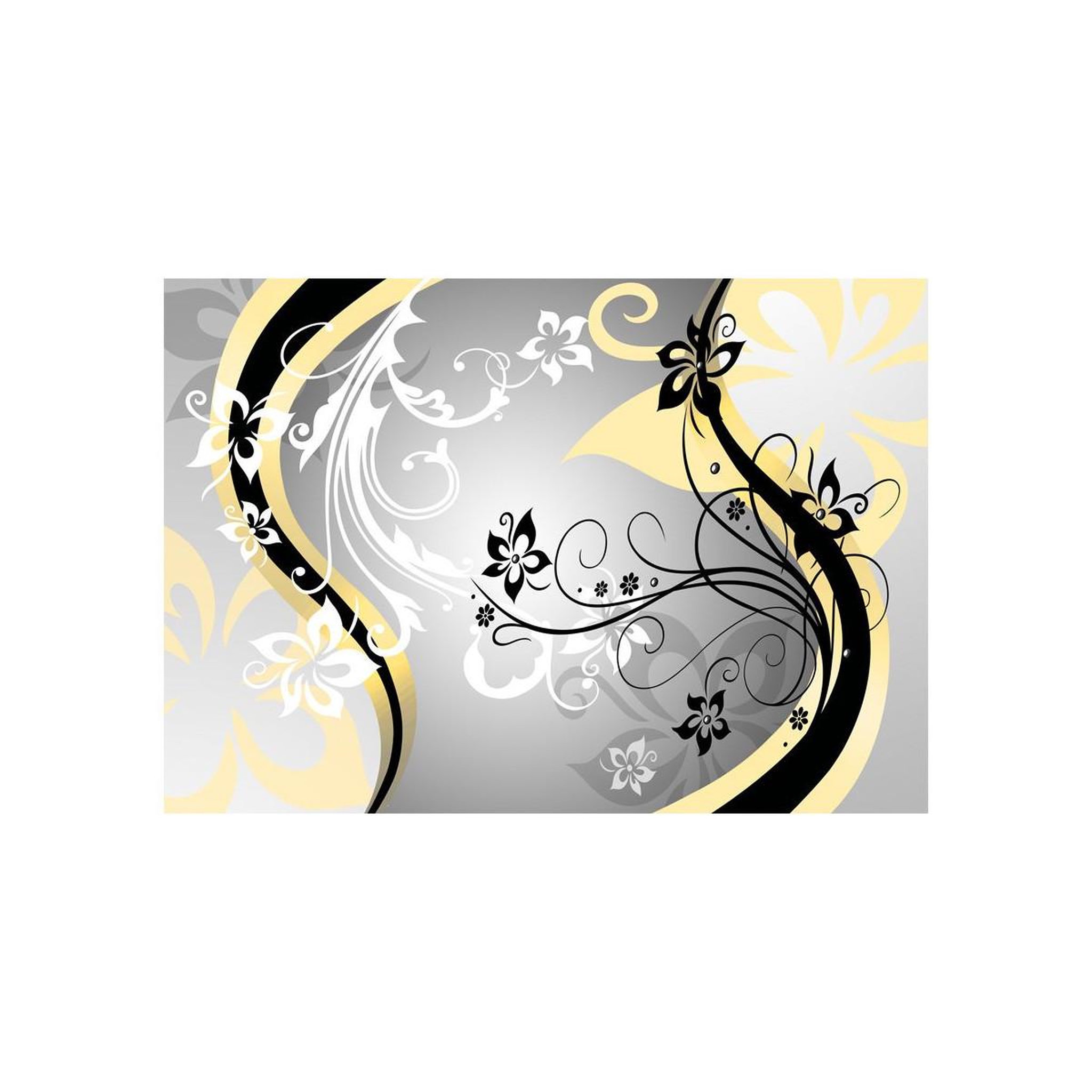 Voir la diapositive 2 : Paris Prix Papier peint  art flowers yellow