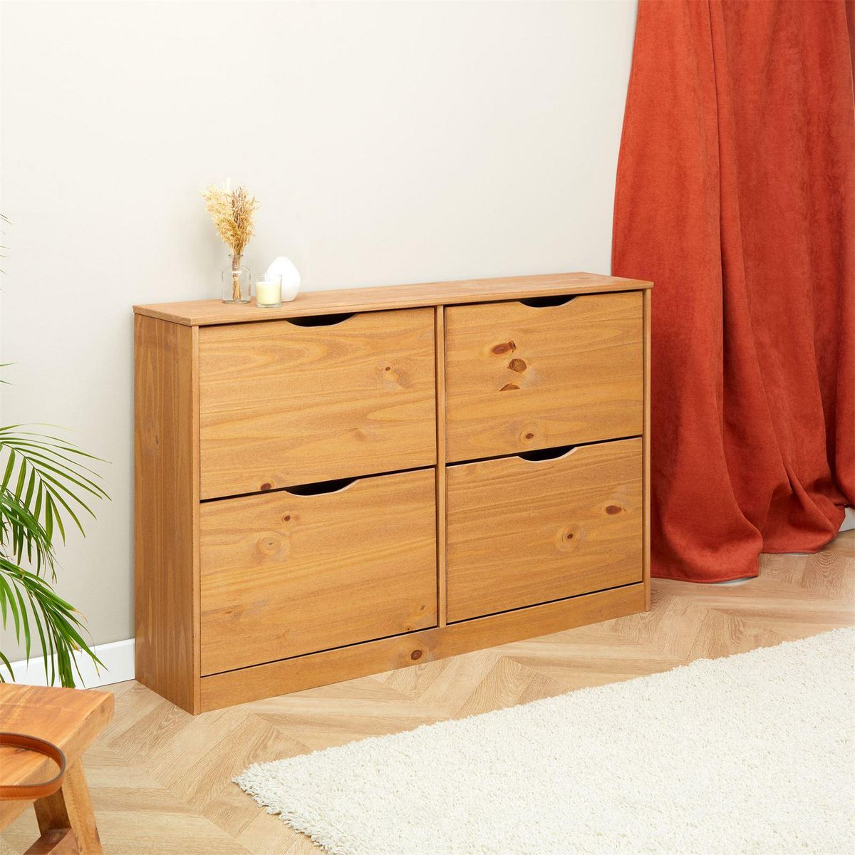 IDIMEX Meuble à chaussures en pin BASIL