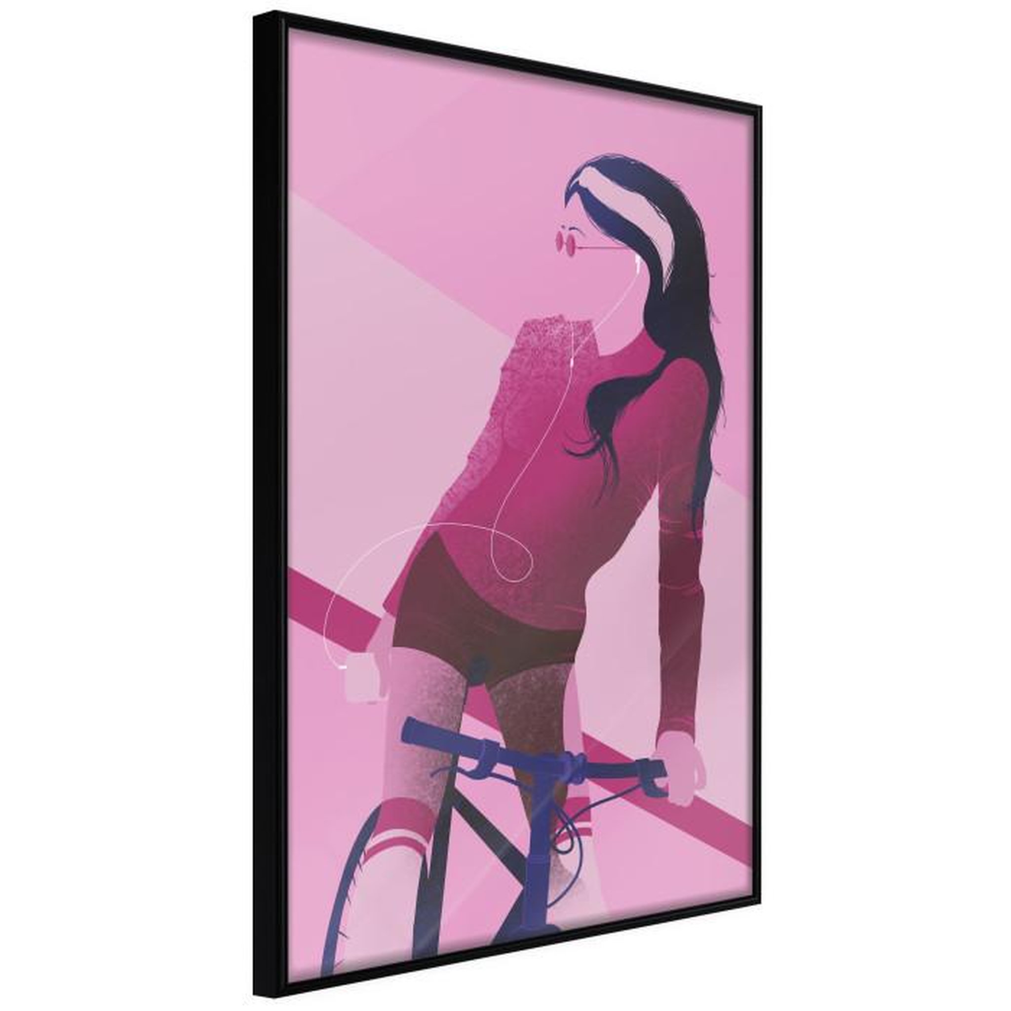 Paris Prix Affiche Murale Encadrée  Sporty Soul. Coloris disponibles : Noir, Jaune
