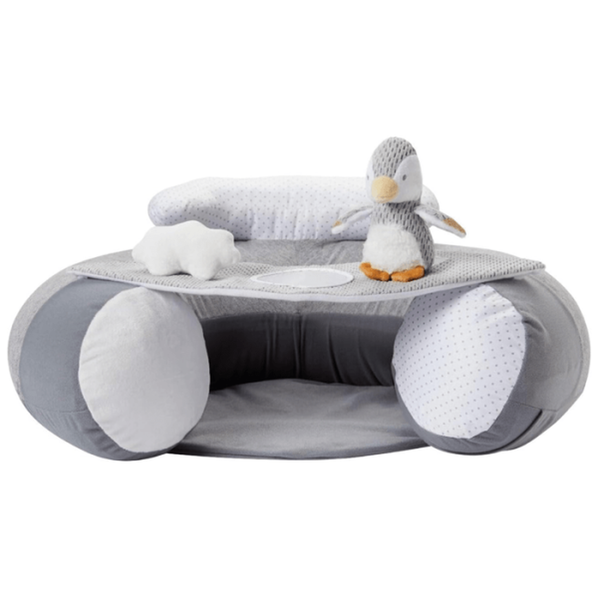 Voir la diapositive 2 : NUBY Siege gonflable - NUBY - Sit & Play au sol - Plateau amovible - Des 6 mois - Gris