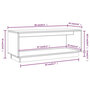 Voir la diapositive 6 : VIDAXL Meuble TV Blanc 90x35x35 cm Bois de pin massif
