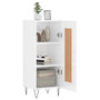 Voir la diapositive 4 : VIDAXL Buffet Blanc brillant 34,5x34x90 cm Bois d'ingenierie