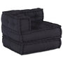 Voir la diapositive 3 : VIDAXL Pouf modulaire anthracite 70x70x54 tissu