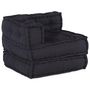 Voir la diapositive 3 : VIDAXL Pouf modulaire anthracite 70x70x54 tissu