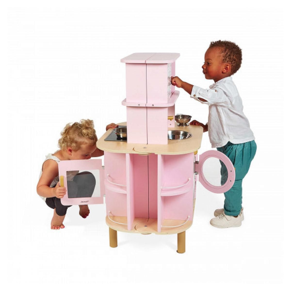 Juratoys-Janod Cuisine en Bois Twist avec Accessoires Éducatifs pour Enfants