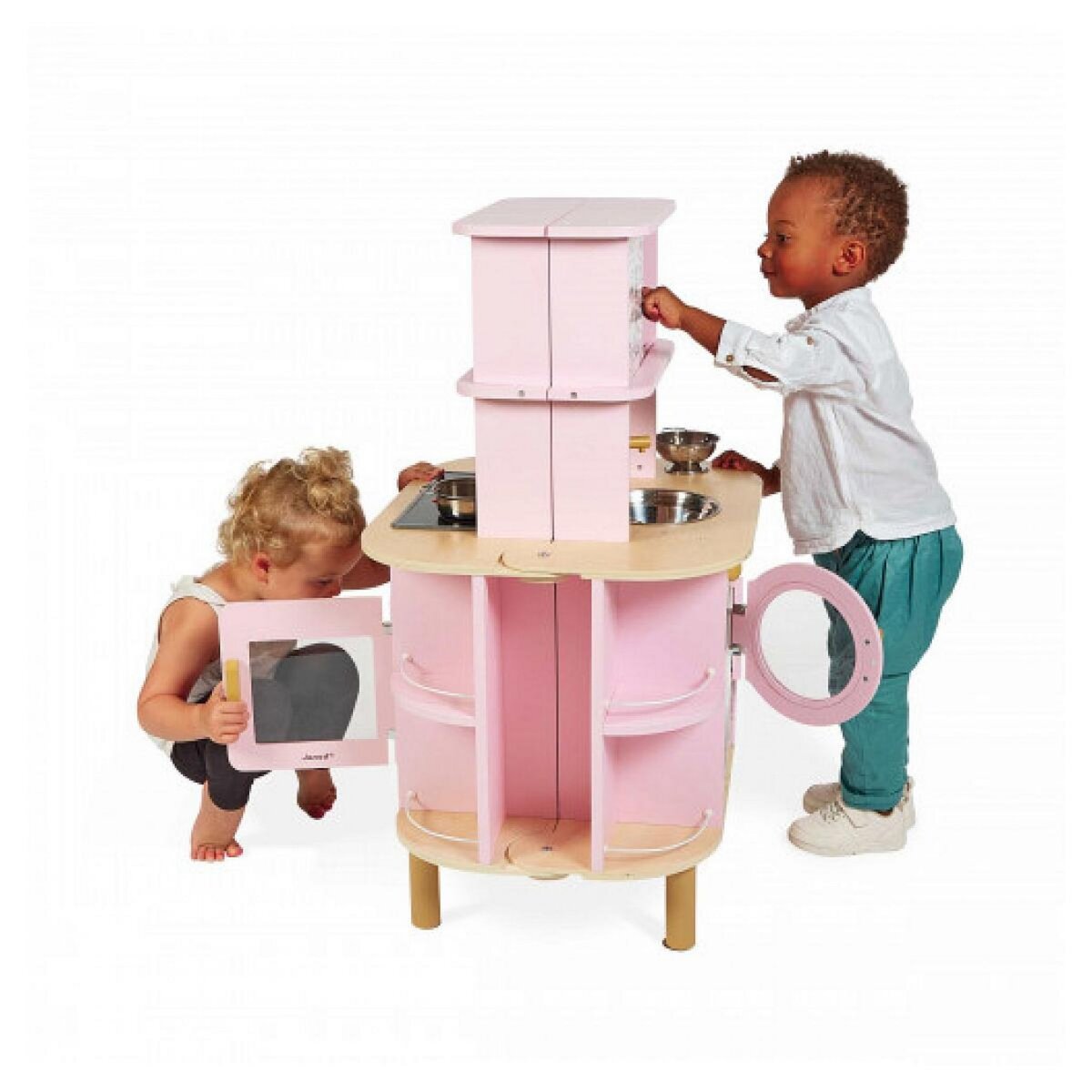 Juratoys-Janod Cuisine en Bois Twist avec Accessoires Éducatifs pour Enfants