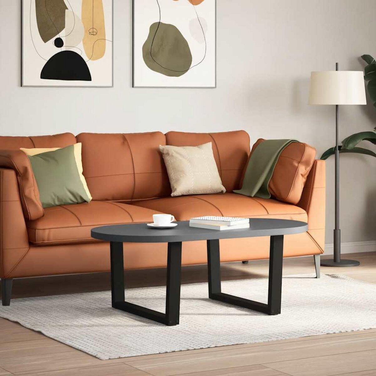 VIDAXL Pieds de table a manger forme V 2 pcs noir 70x(42-43,3)cm acier