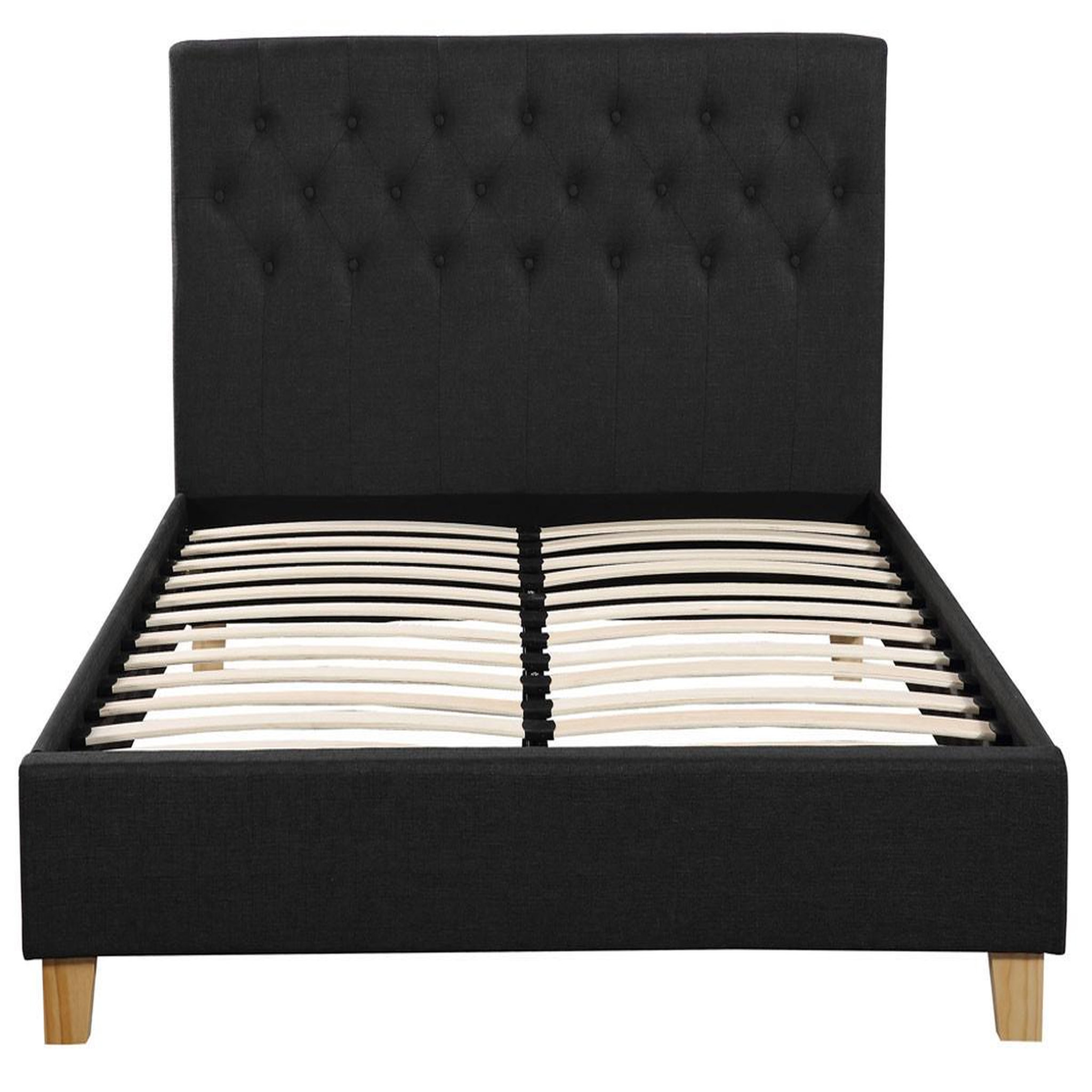 Voir la diapositive 2 : Habitat et Jardin Lit  emmy  - 160 x 200 cm - gris foncé