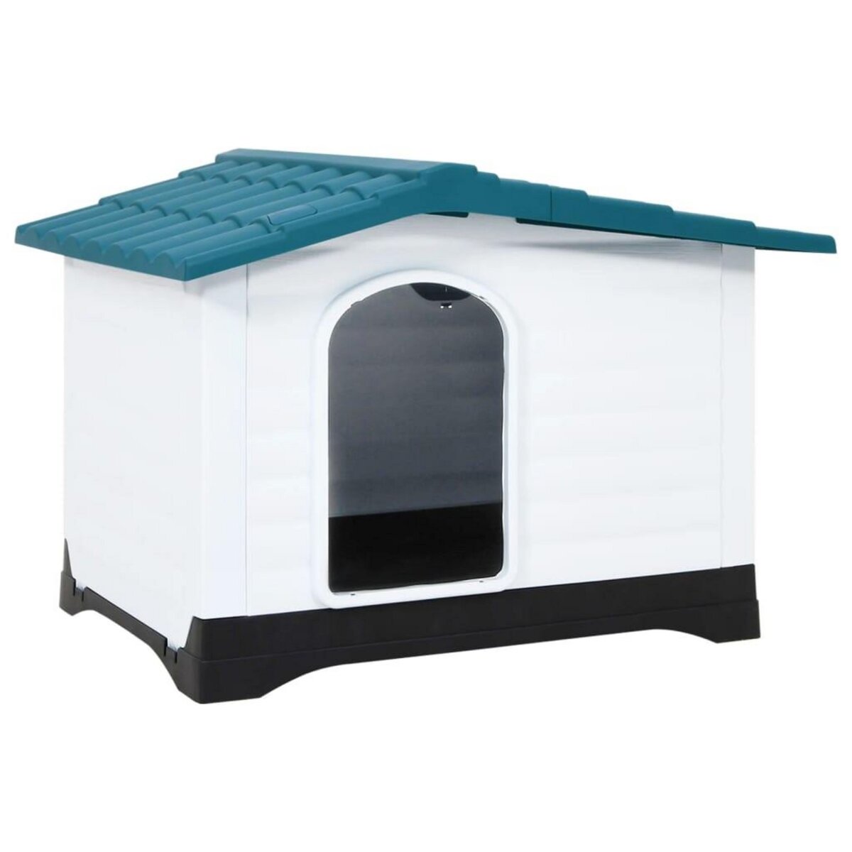 VIDAXL Niche pour chien Bleu 90,5x68x66 cm Polypropylene