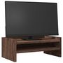 Voir la diapositive 3 : VIDAXL Support de moniteur chêne marron 42x24x16 cm bois d ingénierie