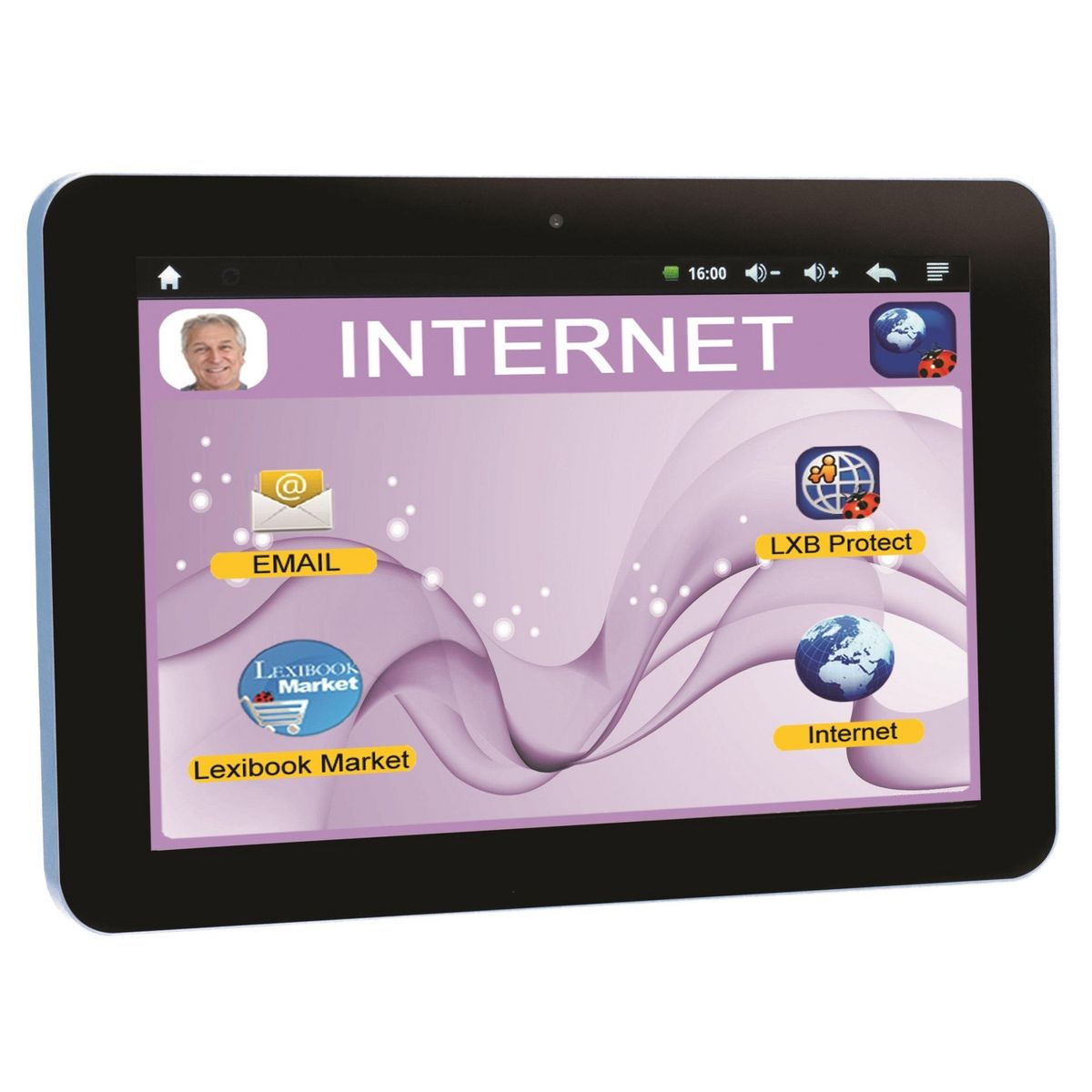Lexibook Tablette SERENITY - 8  avec interface personnalisée (Version Française)