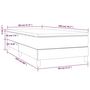 Voir la diapositive 6 : VIDAXL Sommier a lattes de lit avec matelas Gris clair 80x200 cm Tissu