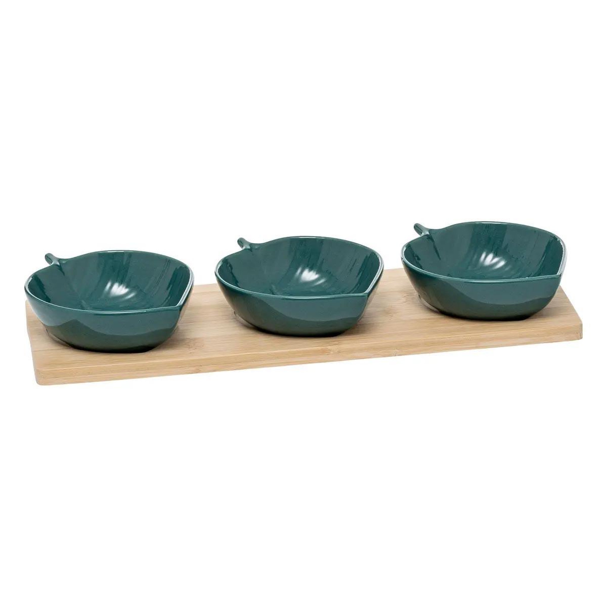 SECRET DE GOURMET Service apéritif 4 pièces  yucatan  32cm beige