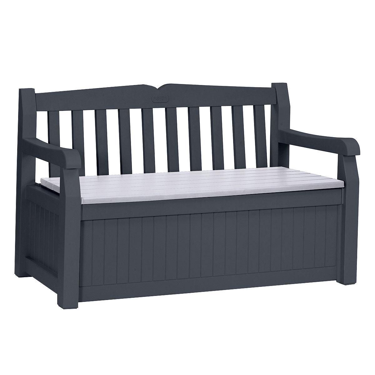KETER Banc coffre de jardin en résine 265 litres