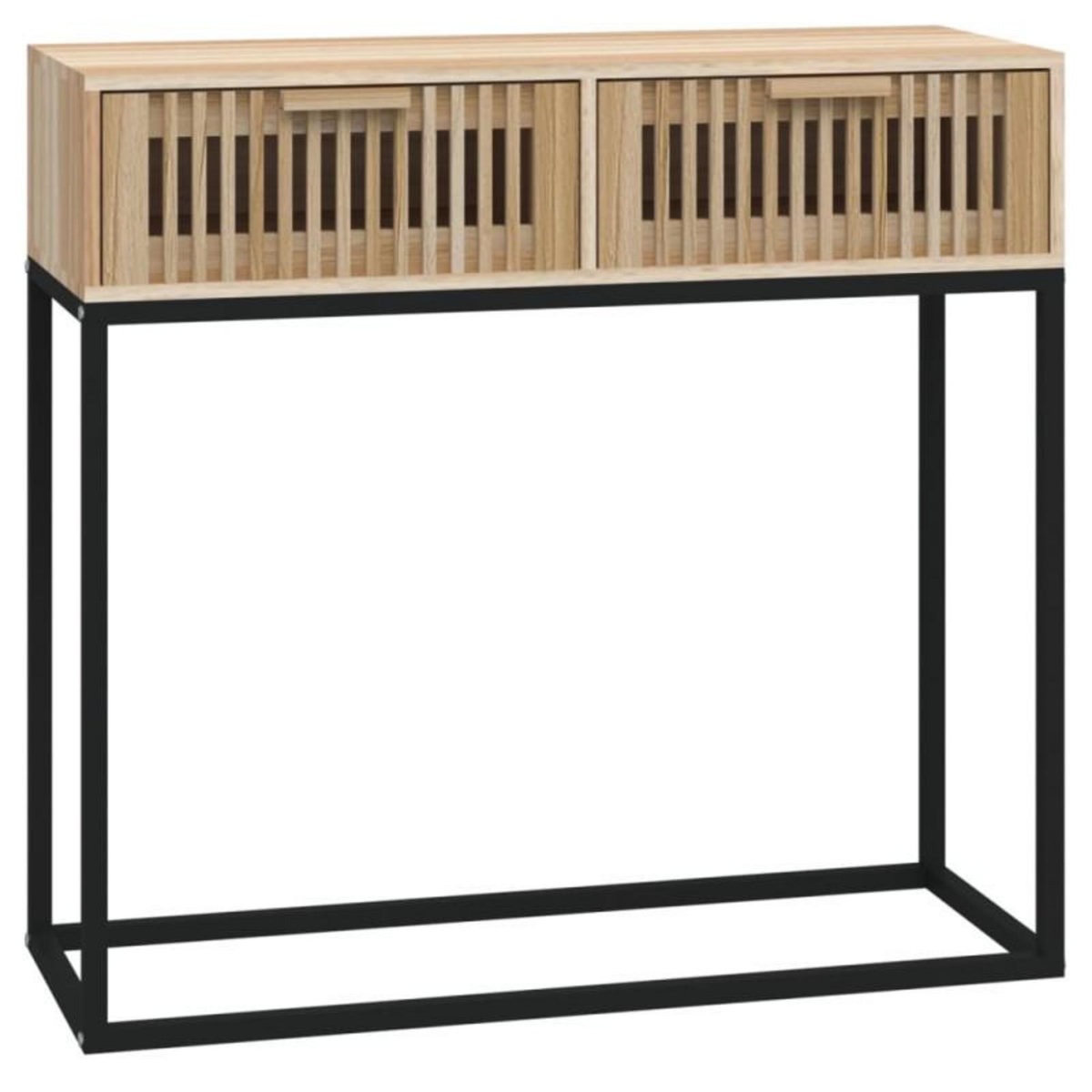 VIDAXL Table console 80x30x75 cm bois d ingénierie et fer
