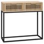 Voir la diapositive 2 : VIDAXL Table console 80x30x75 cm bois d ingénierie et fer