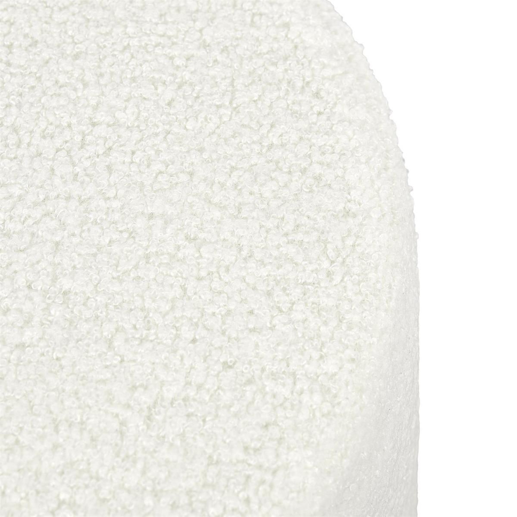 Voir la diapositive 2 : The Home Deco Factory Pouf bouclette  rhea  35cm blanc