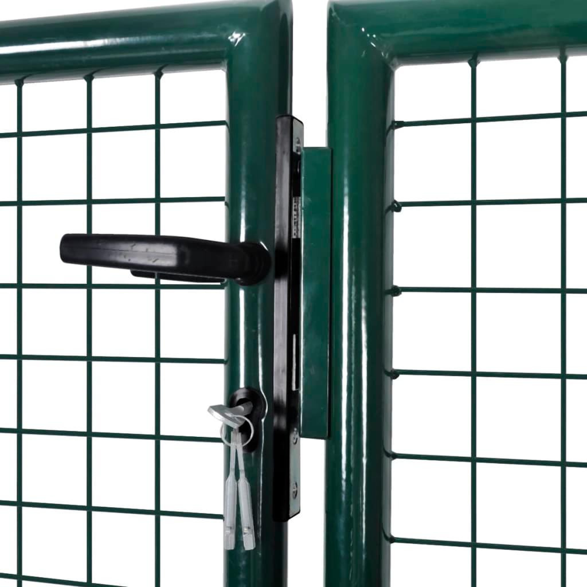 Voir la diapositive 3 : VIDAXL Portail de cloture en grillage galvanisee 289x75cm / 306x125 cm