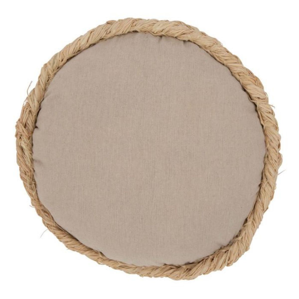 Paris Prix Coussin Déco Rond  Mayssa  36x36cm Naturel
