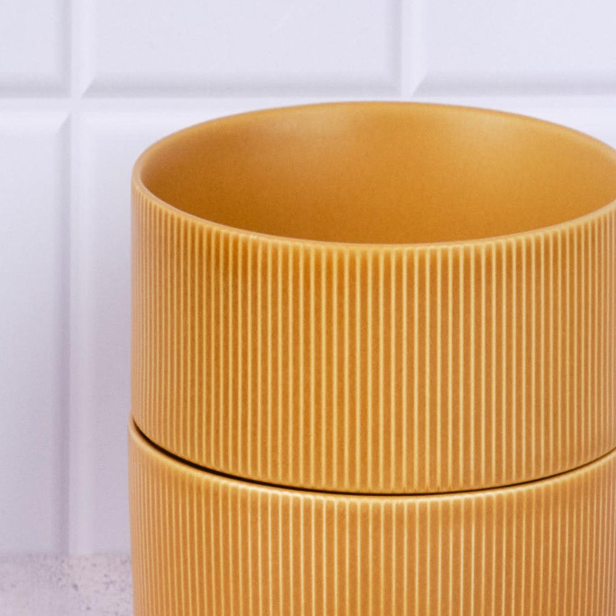 Voir la diapositive 5 : BJORN Bol scandi ø16,5cm - 4 pièces - ocre