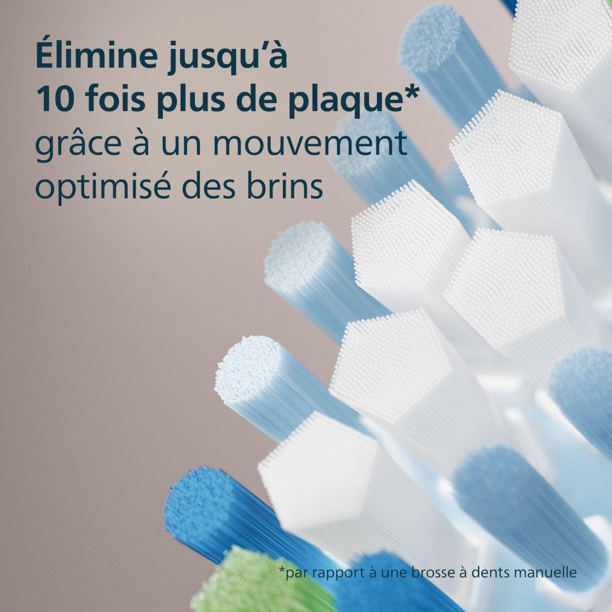Voir la diapositive 4 : Philips Brossette dentaire Sonicare lot de 5 - HX9045/87 white Premium Plaque Defence C3