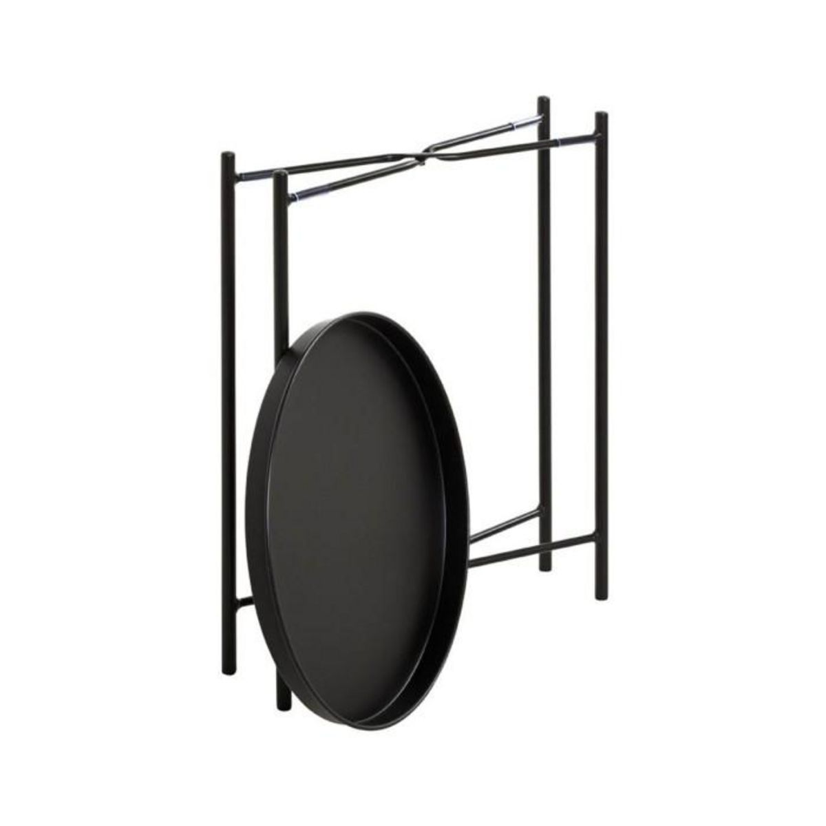 Paris Prix Table d'Appoint Métal  Yann  50cm Noir