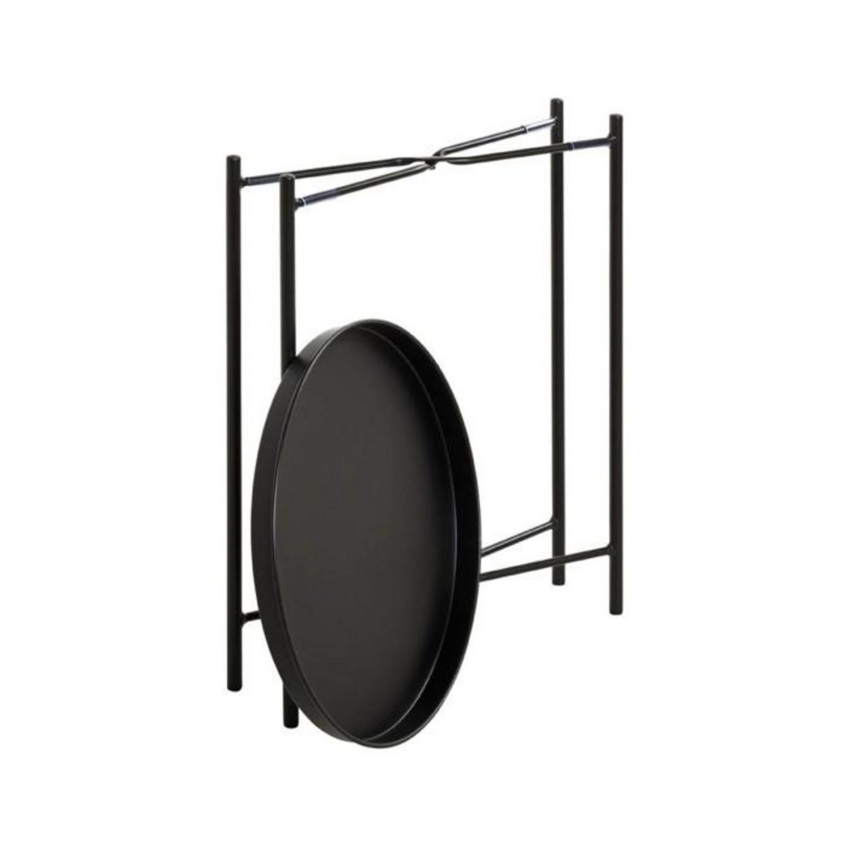 Paris Prix Table d'Appoint Métal  Yann  50cm Noir