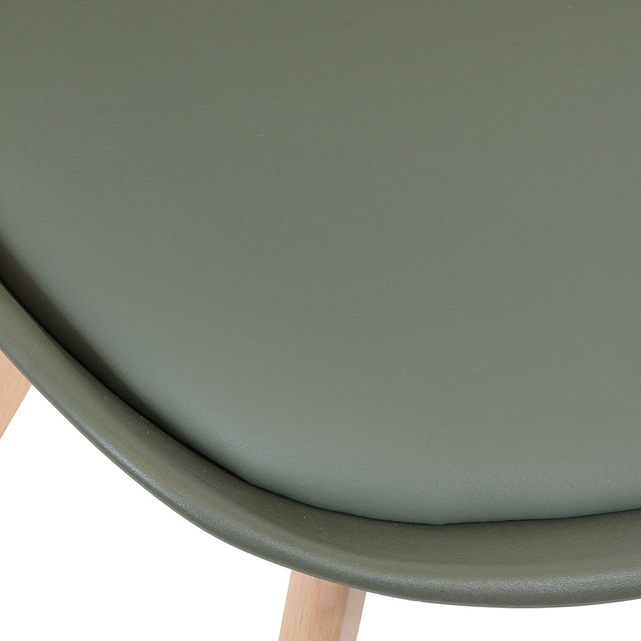 Voir la diapositive 4 : The Home Deco Factory 2 Chaises design scandinaves rembourrées Cocooning