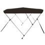 Voir la diapositive 5 : VIDAXL Auvent bimini a 3 arceaux noir 183x160x137 cm
