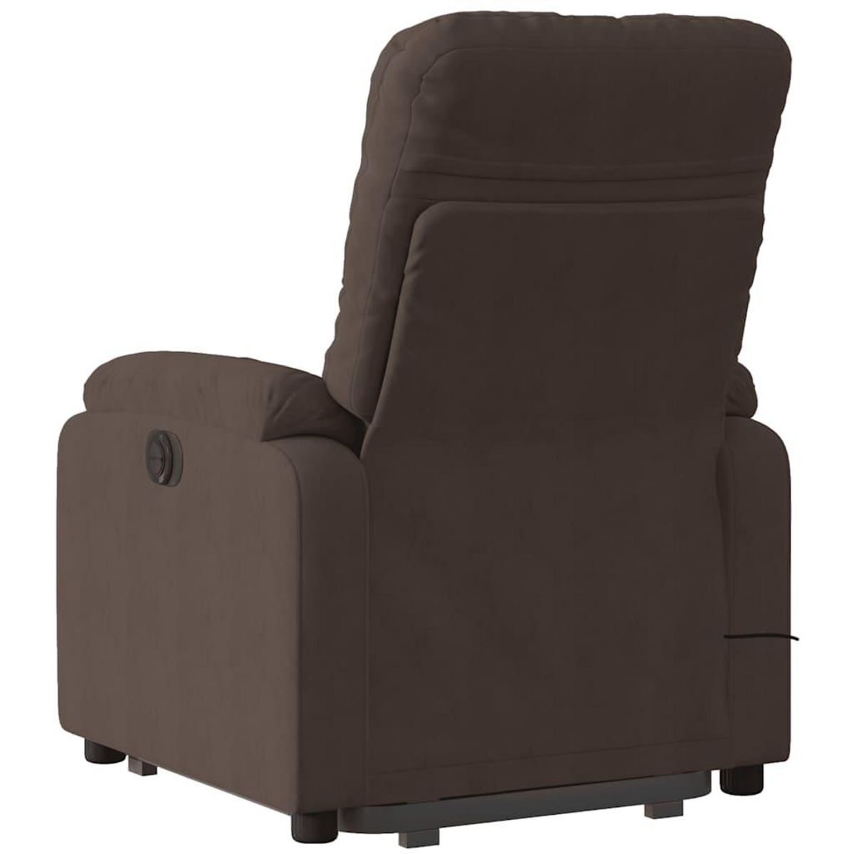VIDAXL Fauteuil inclinable de massage marron tissu microfibre