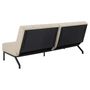 Voir la diapositive 4 : TOILINUX Canapé convertible Caix - 3 places - Beige