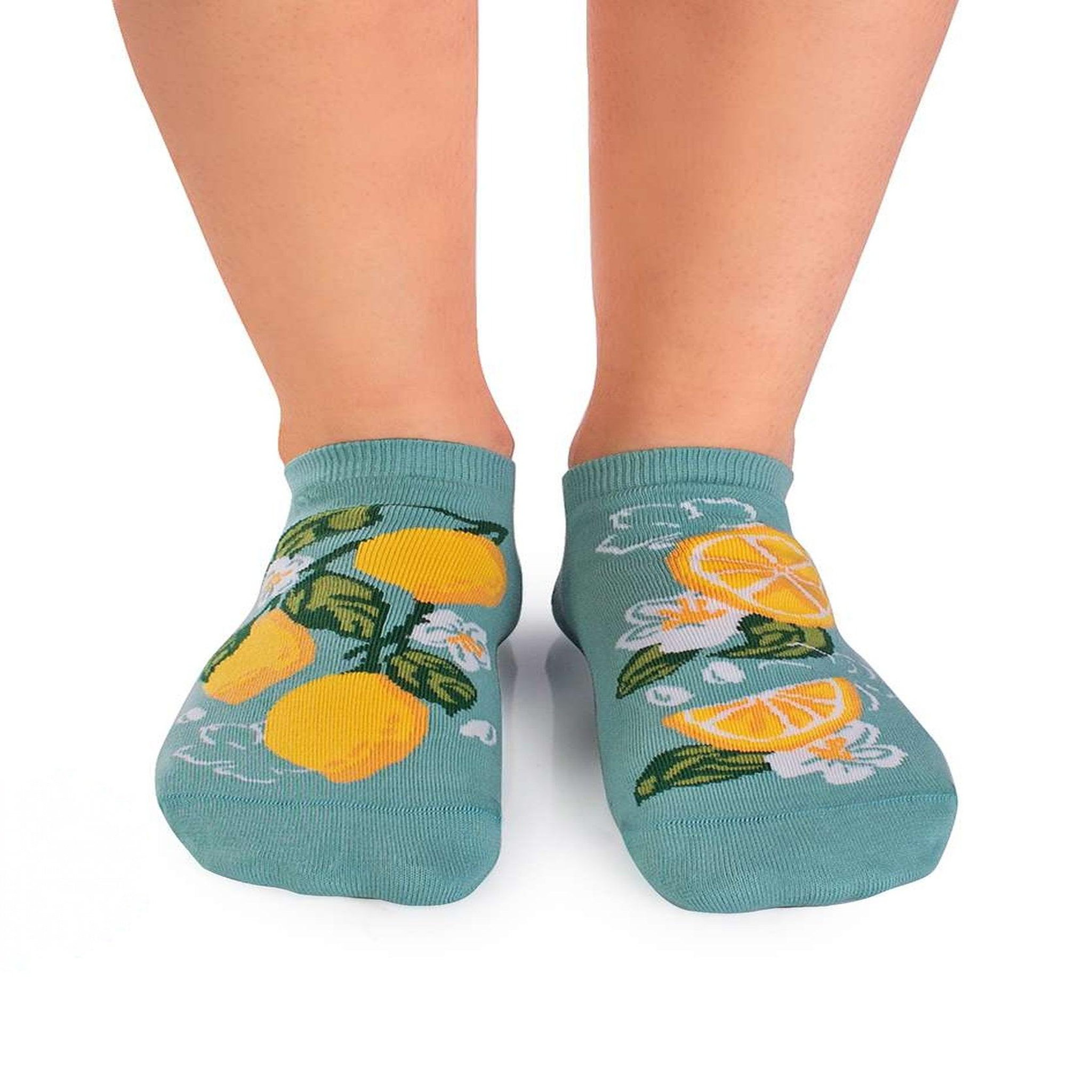 PIRIN HILL Socquettes arty citrons. Coloris disponibles : Vert